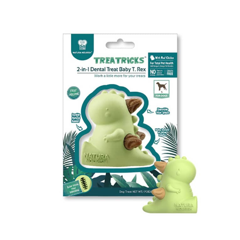 Pet Treat 2 En 1 Dental Baby T. Rex Sabor Pollo