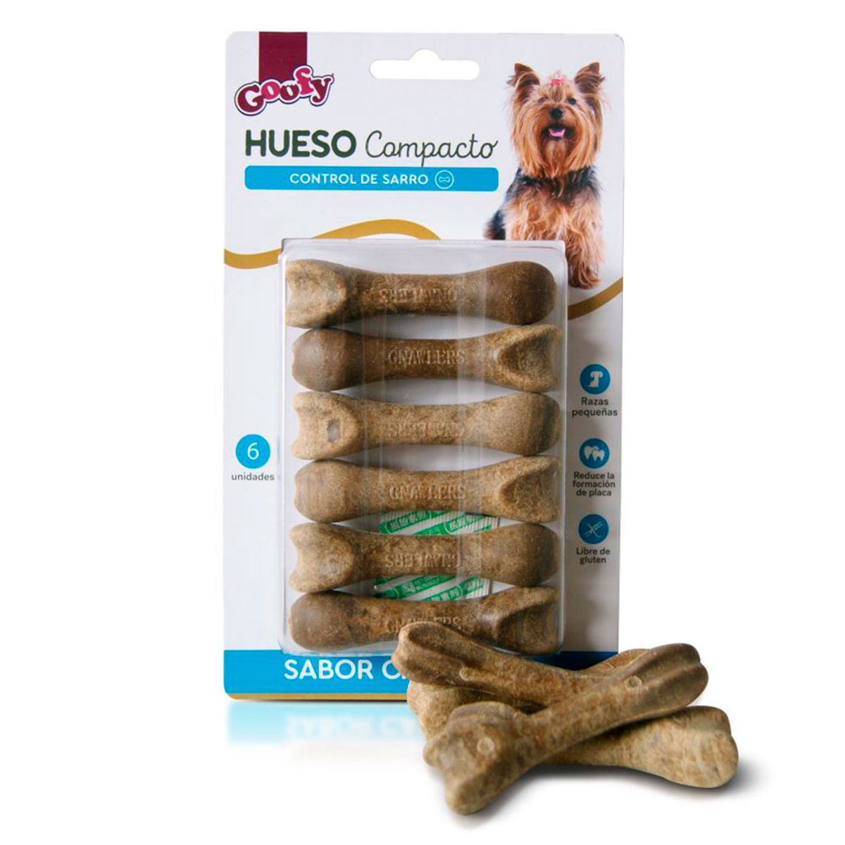 Goofy hueso compacto blister 6 unidades (rza pequeña)