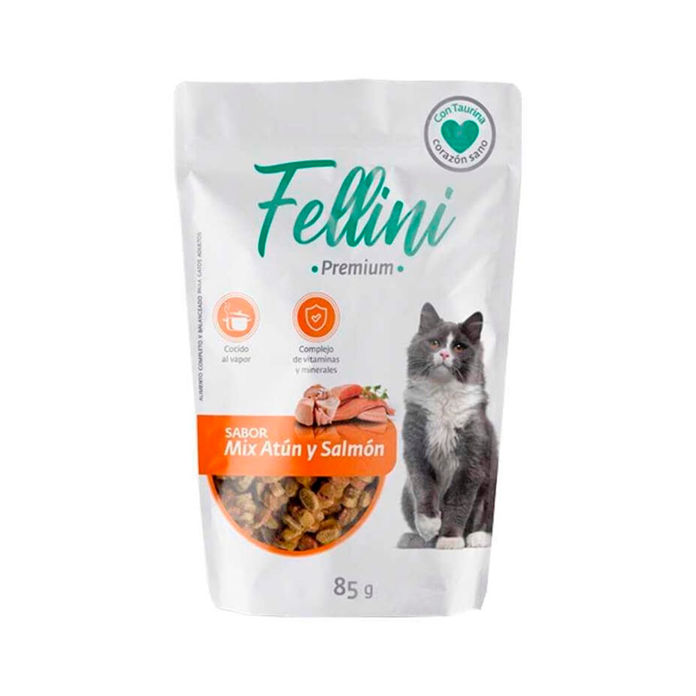 Sachet Fellini Mix Atun y Salmon 85 Gr