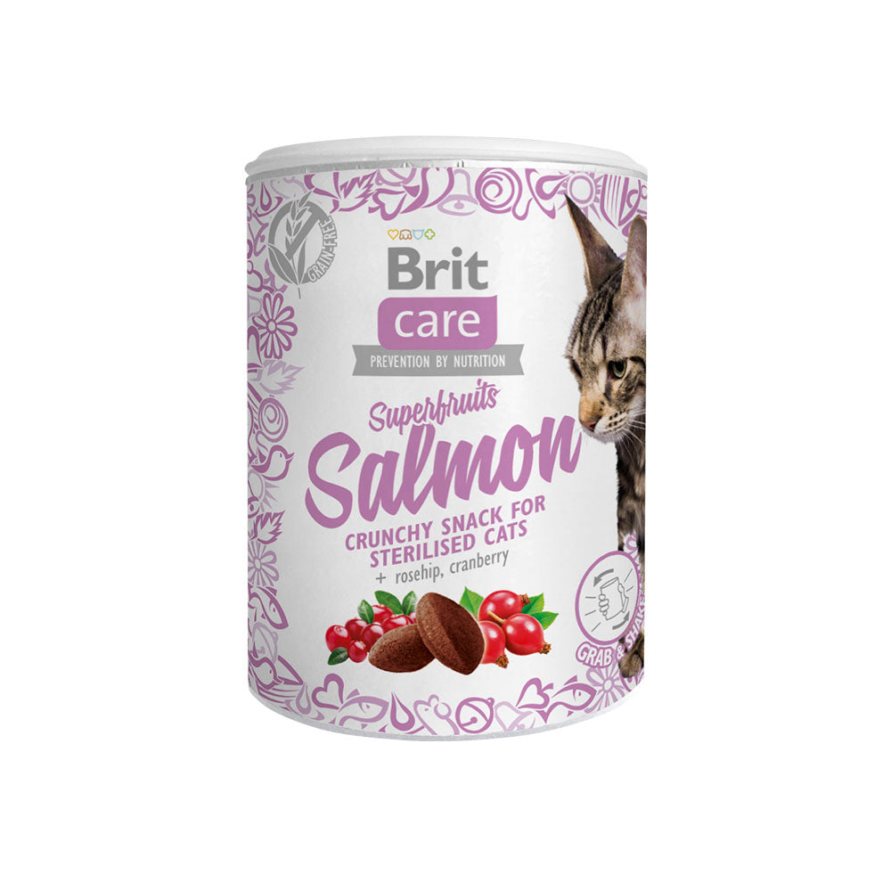Brit Care Cat Snack Superfruits Salmon 100 G