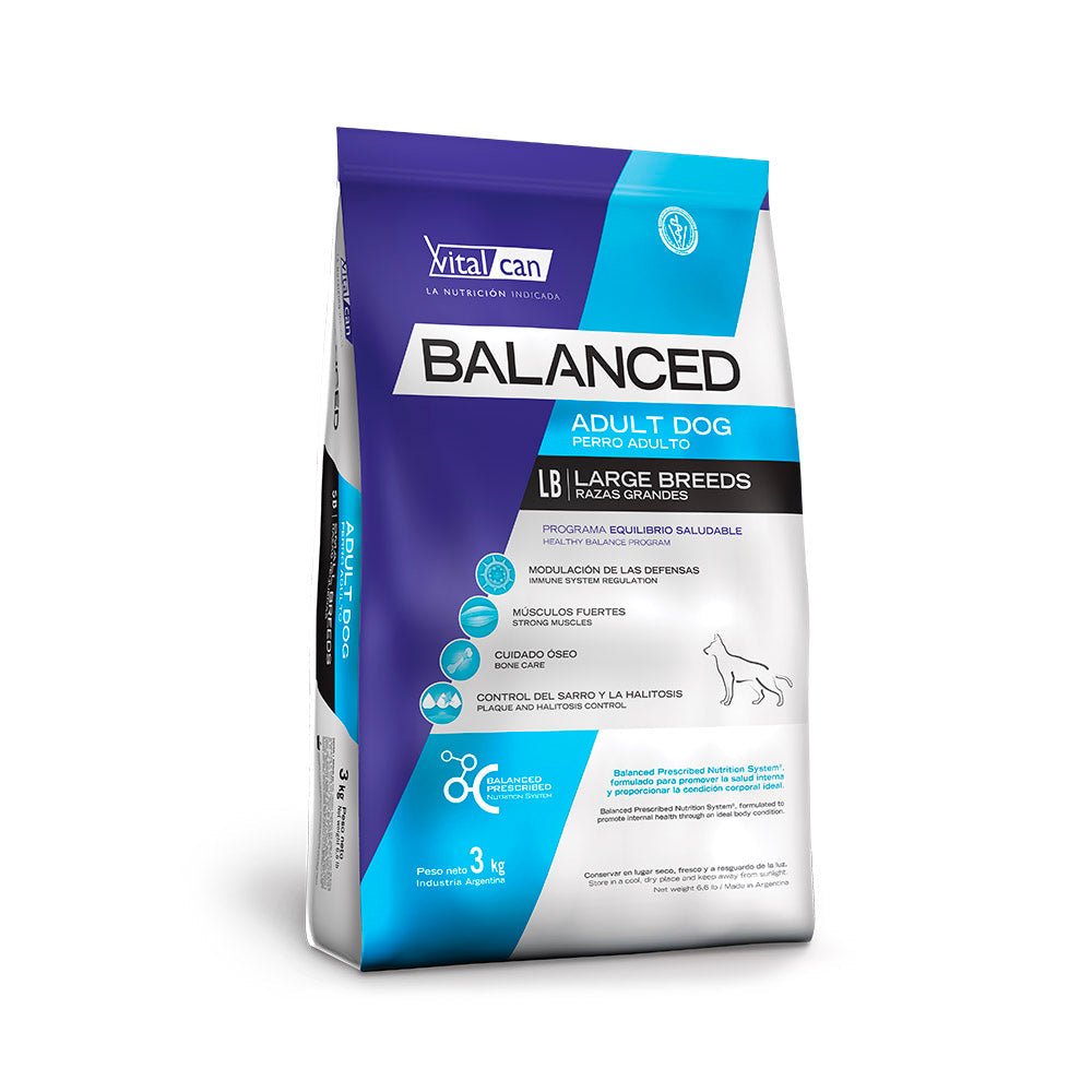 Balanced Perros Adul Rza Grande 3 Kg