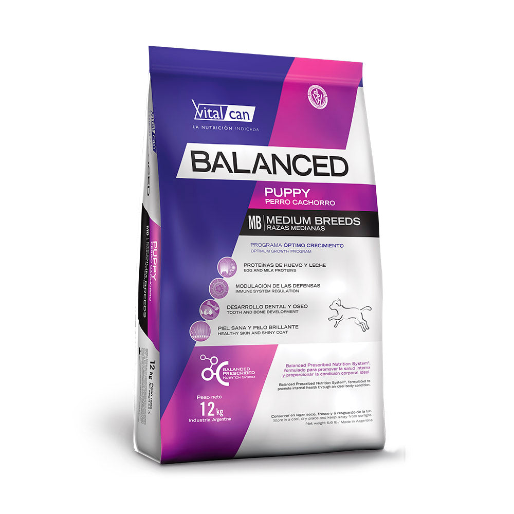 Balanced Perros Cach Rza Mediana 12 Kg