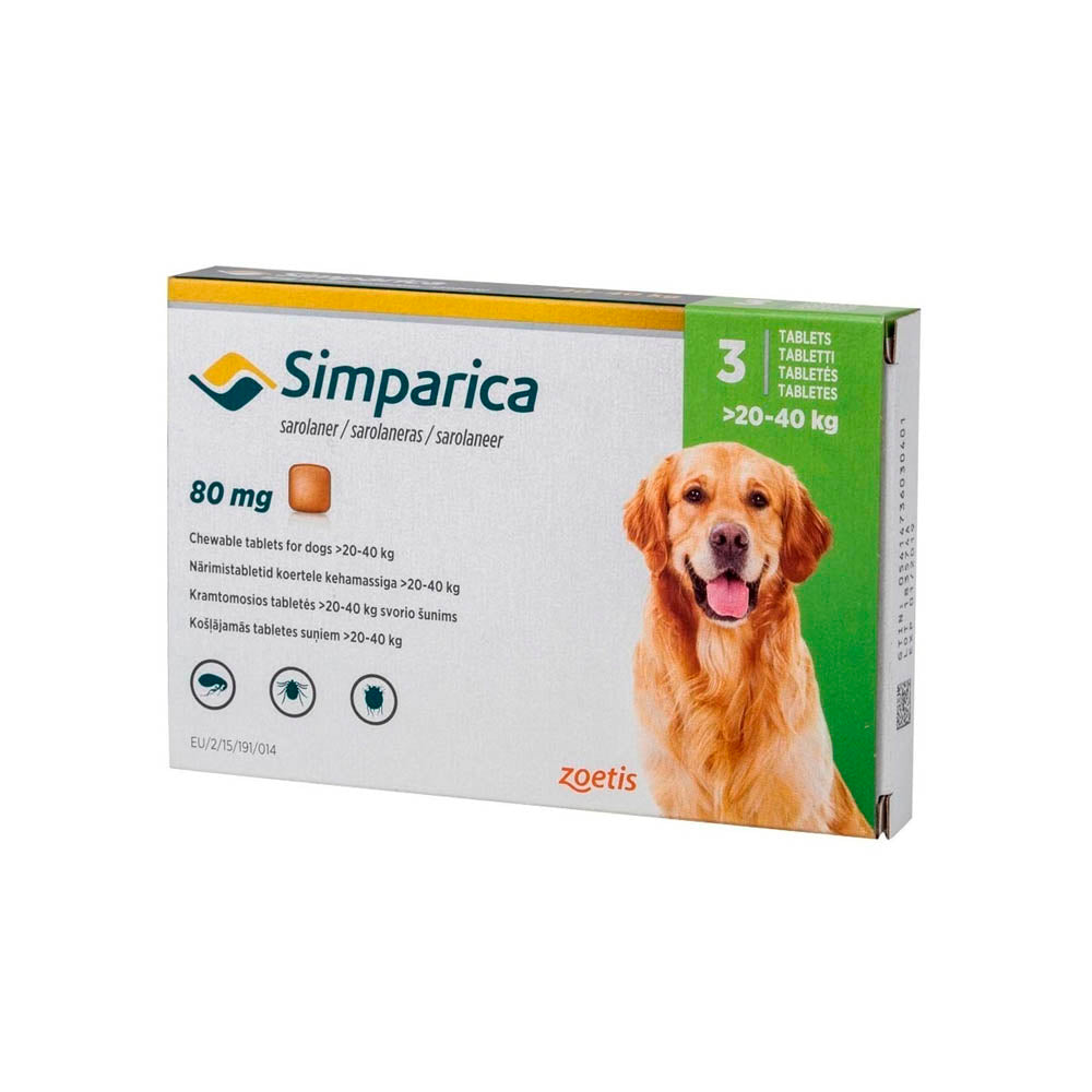 Simparica 20-40 Kg X 3 Comp