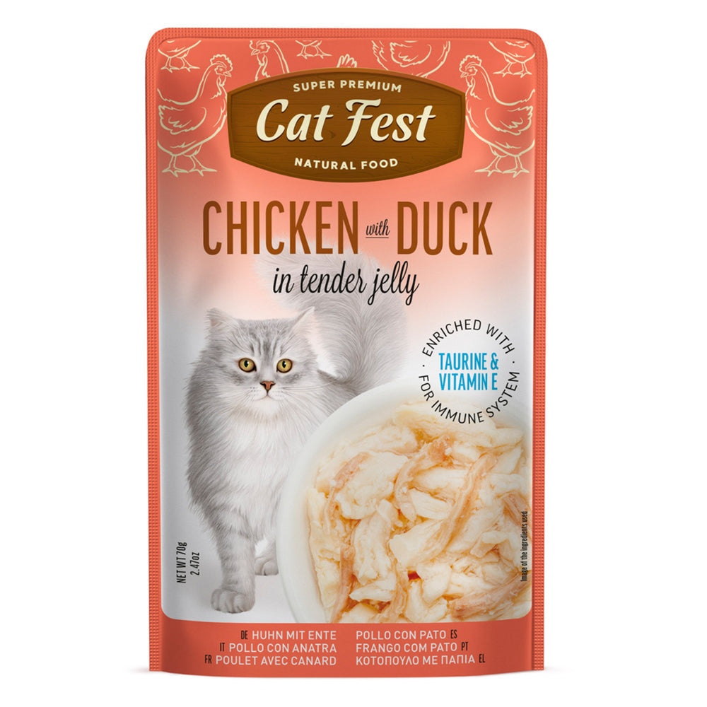 Cat Fest Filete De Pollo Con Pato 70 Gr