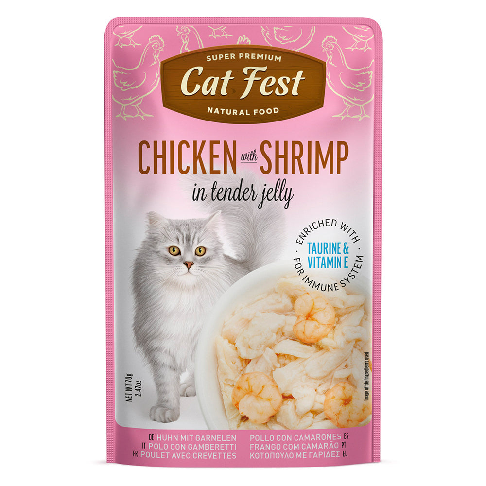 Cat Fest Filete De Pollo Con Camaron 70 Gr