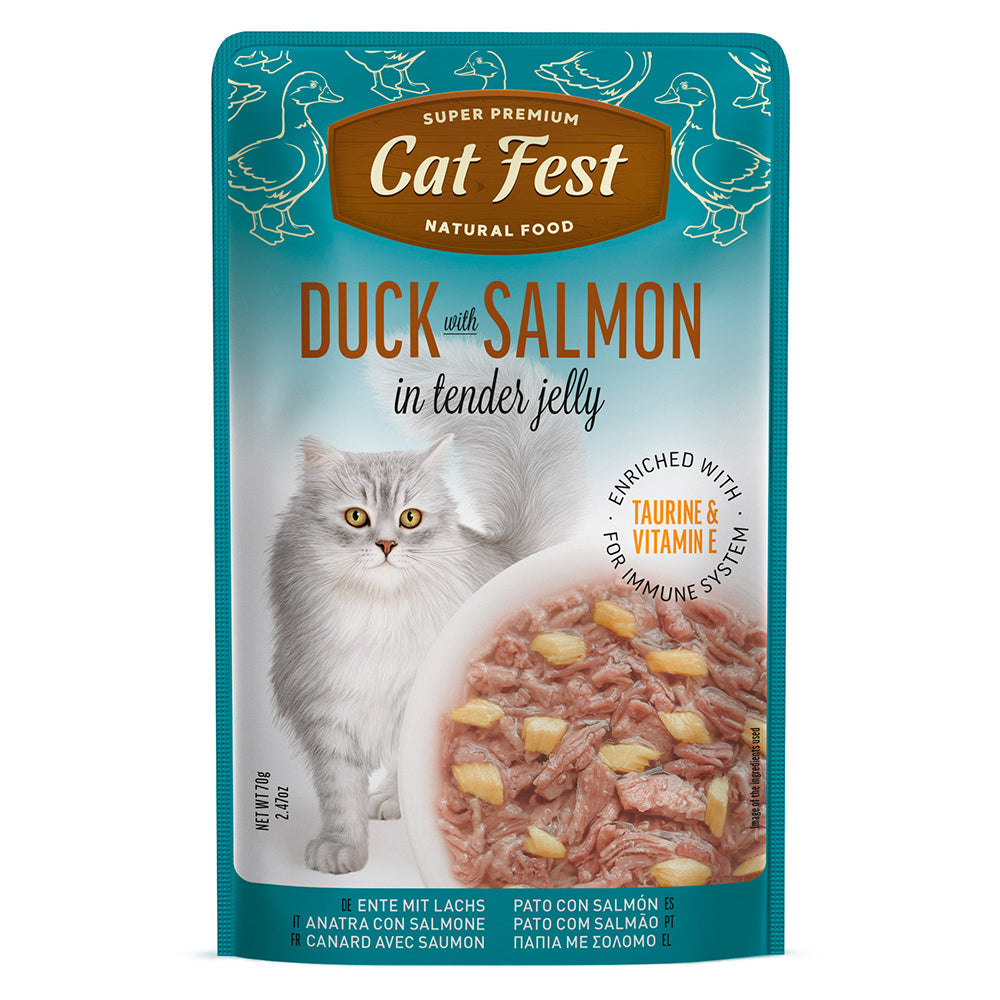 Cat Fest Filete De Pato Con Salmon 70 Gr