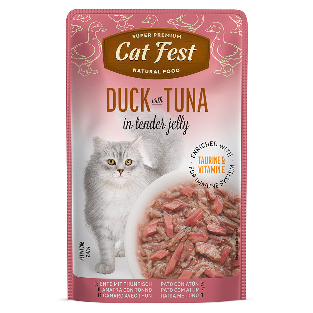 Cat Fest Filete De Pato Con Atun 70 Gr