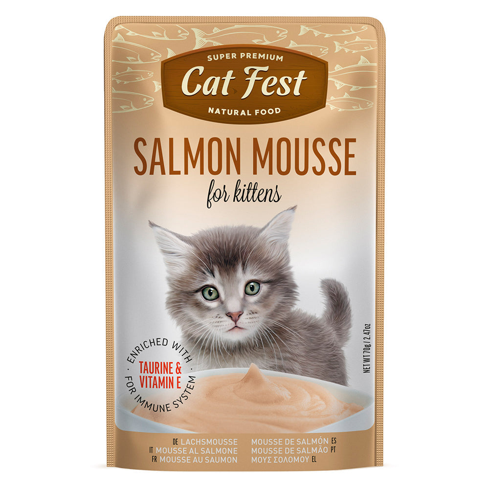 Cat Fest Mousse De Salmon Kitten 70 Gr