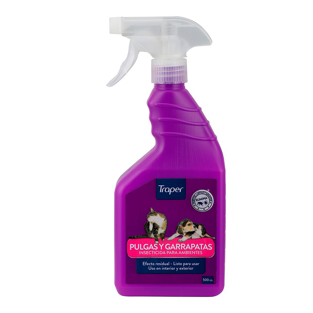 Traper Insecticida Pulgas Y Garrapatas 500cc