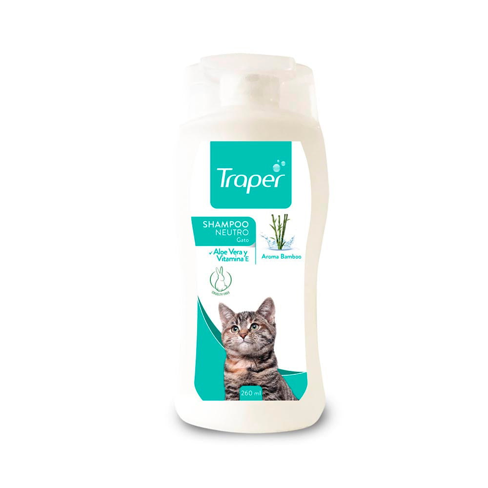 Traper Shampoo Neutro Gatos 260 Ml