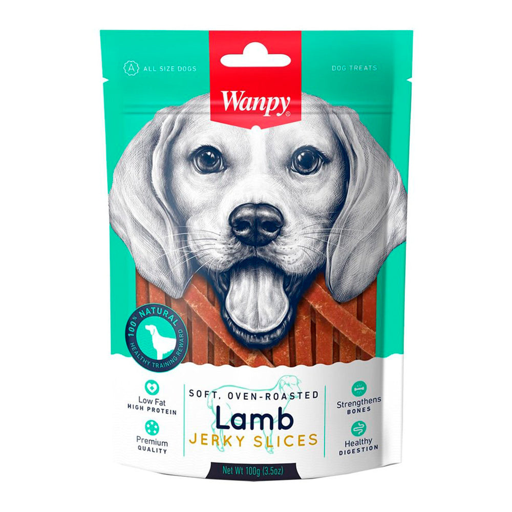 Snack Wanpy Soft Lamb Jerky Slices 100 Gr