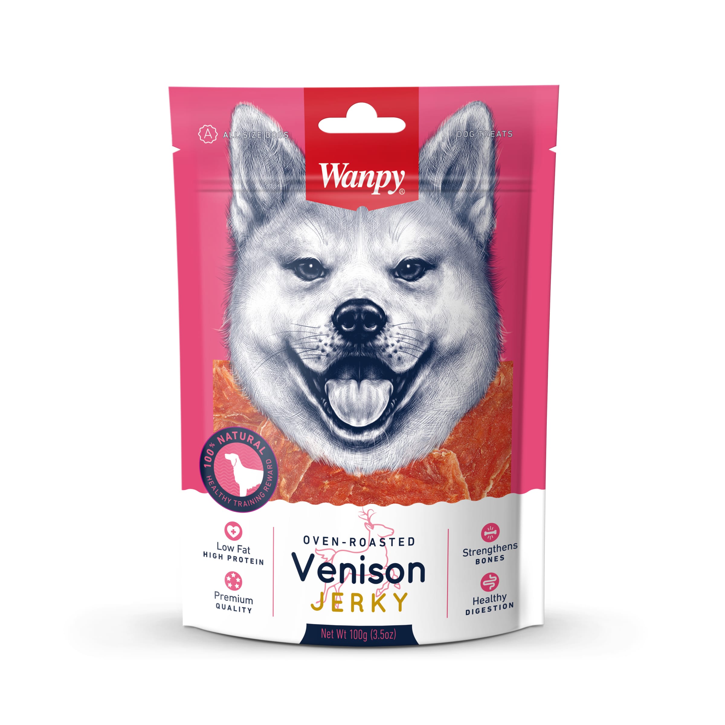 Snack Wanpy Venison Jerky 100 Gr
