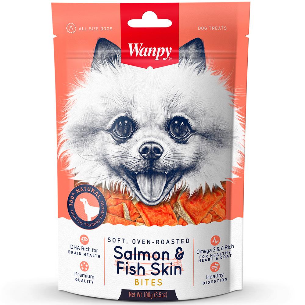 Snack Wanpy Salmon & Fish Skin 100 Gr