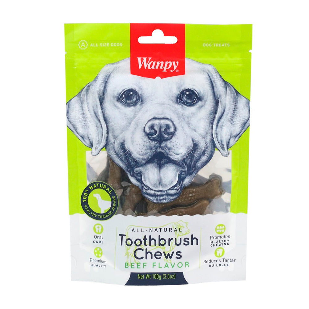 Snack Wanpy Toothbrush Chews (Beef) 100 Gr
