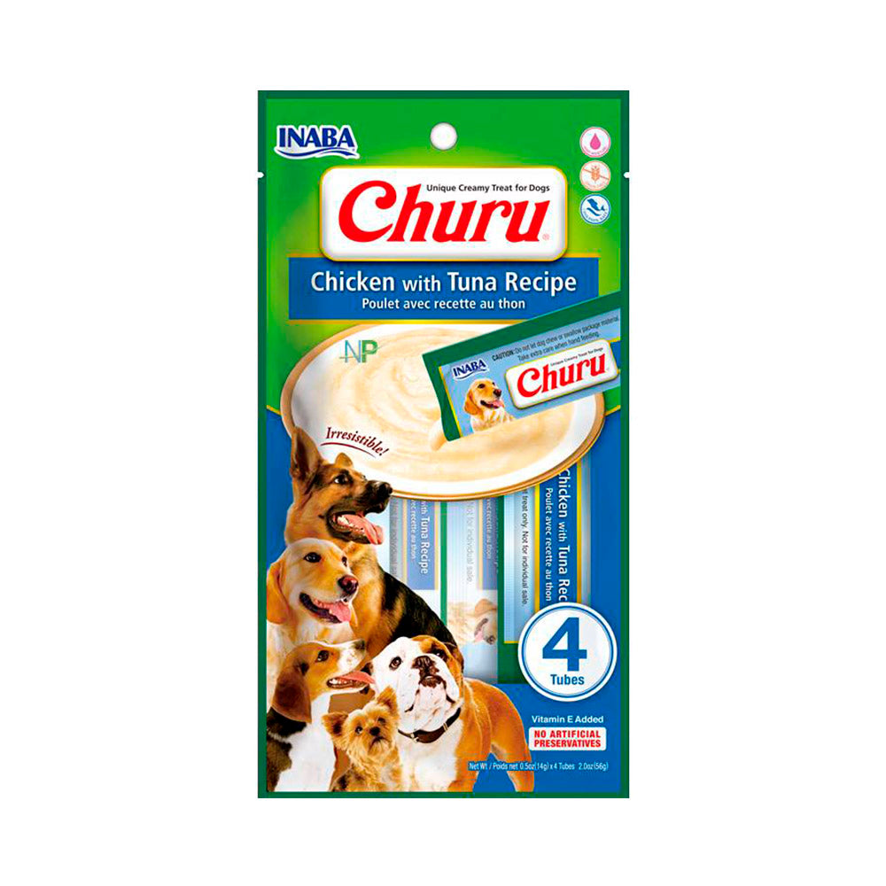 Churu Perros 4P Pollo y Atun