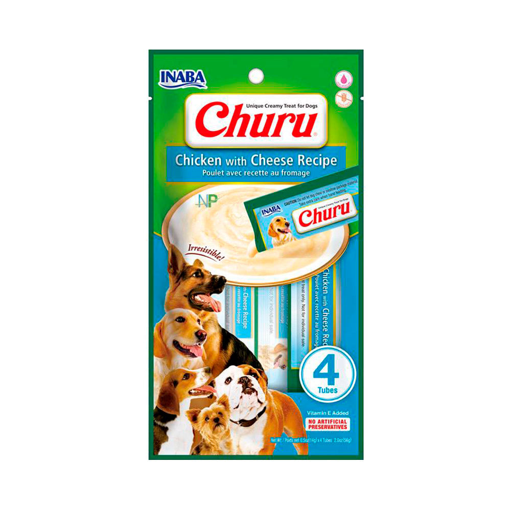 Churu Perros 4P Pollo y Queso