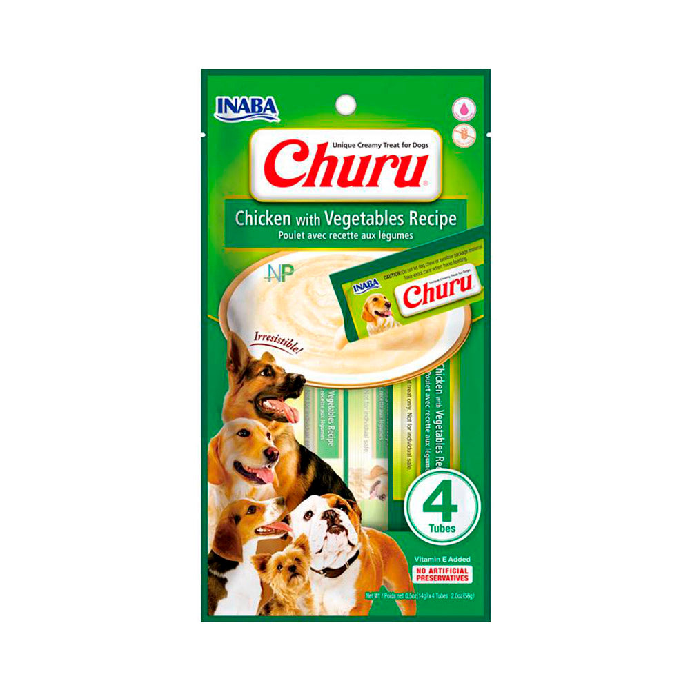 Churu Perros 4P Pollo y Vegetales