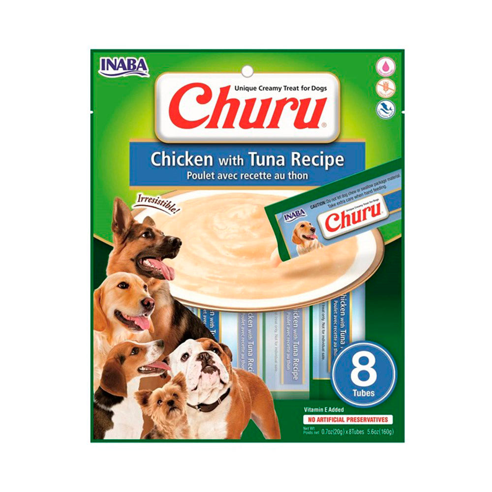 Churu Perros 8P Pollo y Atun