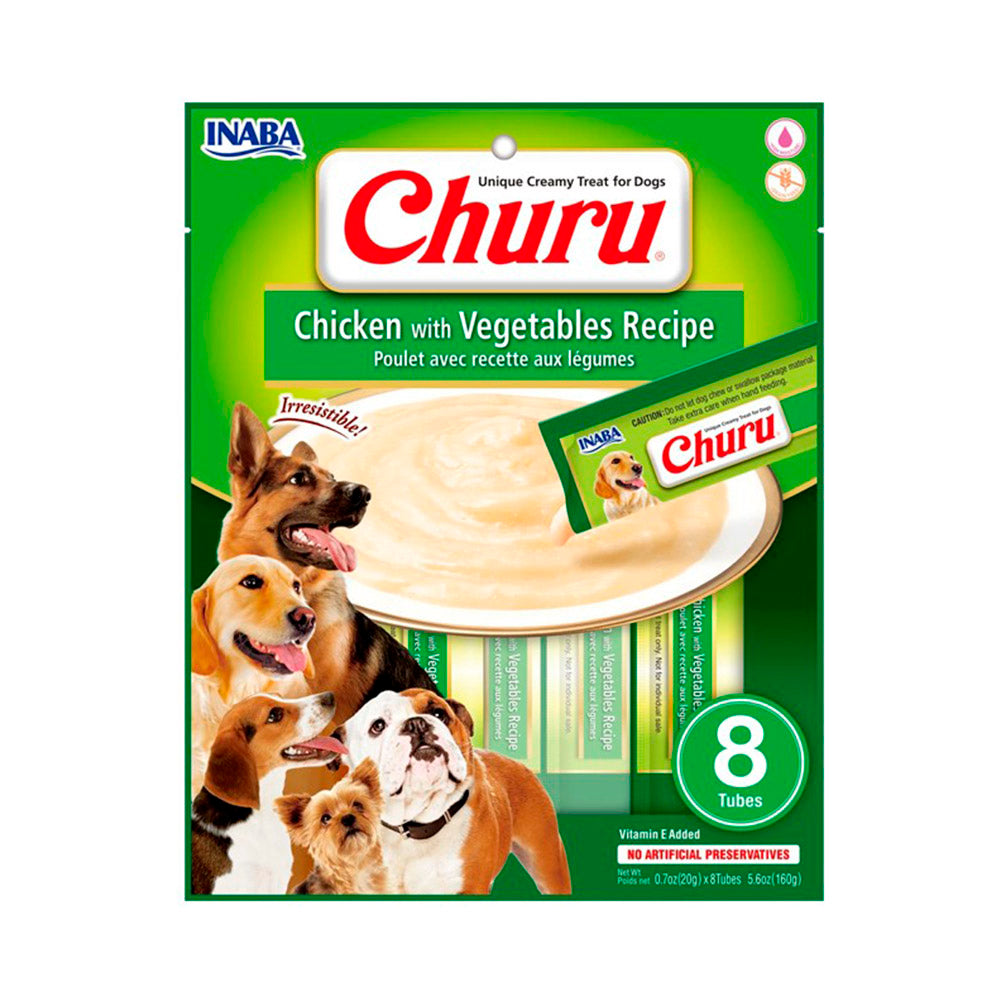 Churu Perros 8P Pollo y Vegetales