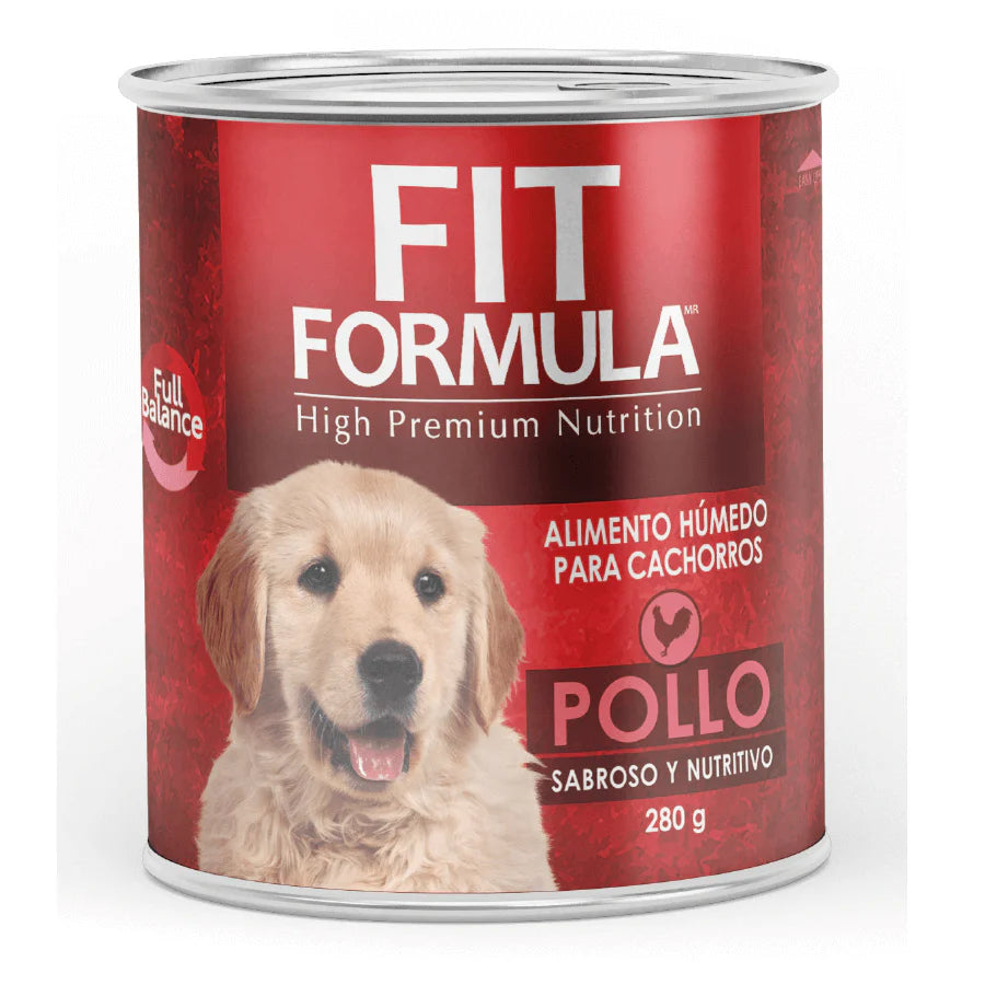 Lata Fit Cachorro Pollo 280 Grs