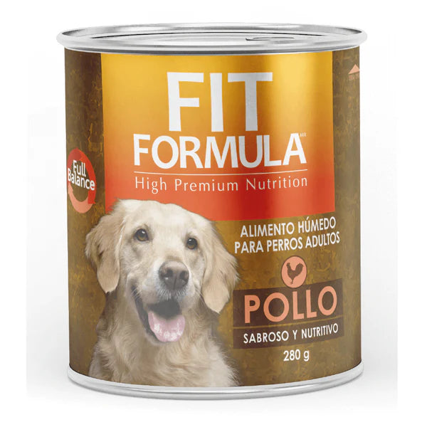 Lata Fit Perros Pollo 280 Gr