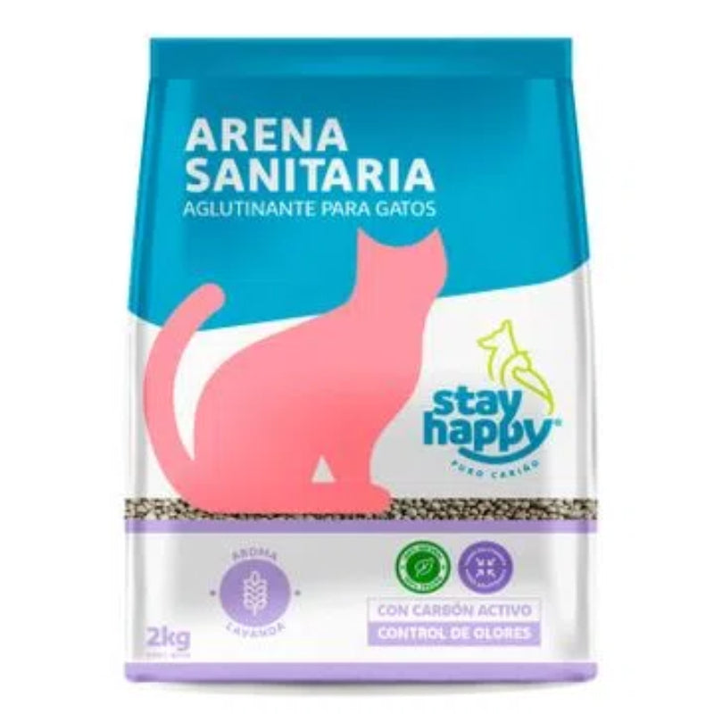 Arena Stay Happy Aglut Lavanda 10Kg