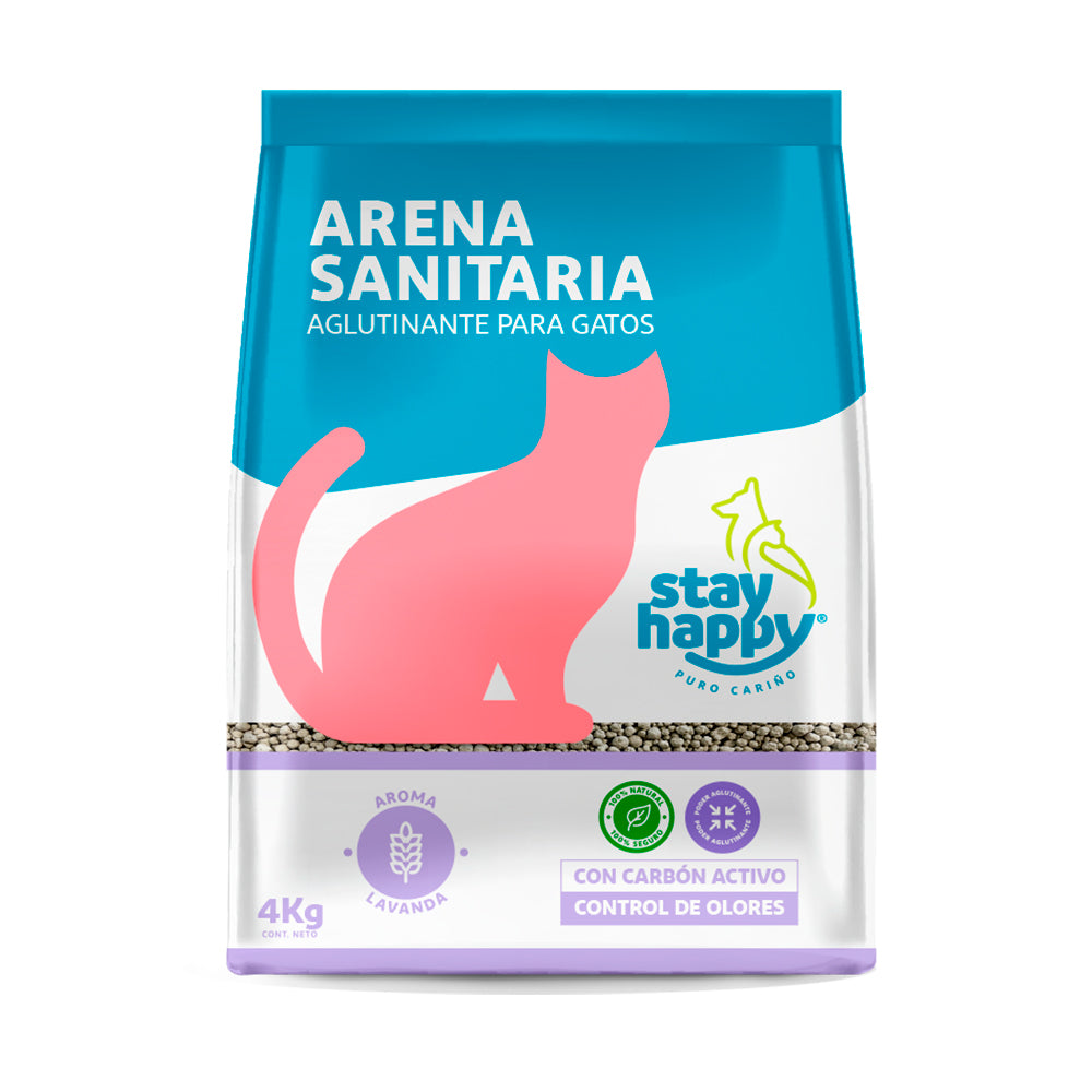 Arena Stay Happy Aglut Lavanda 10Kg