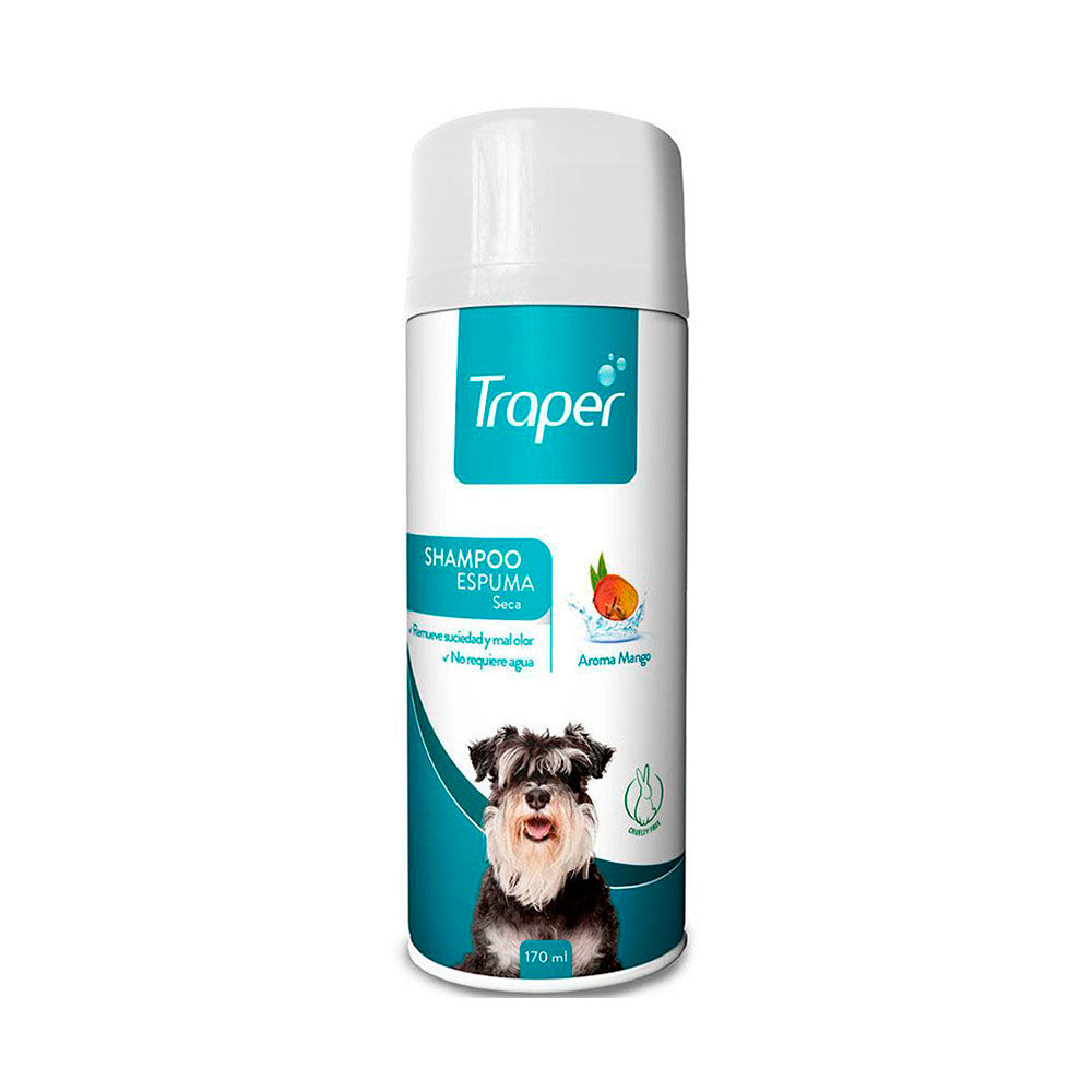 Traper Espuma Seco Perros 170 Ml