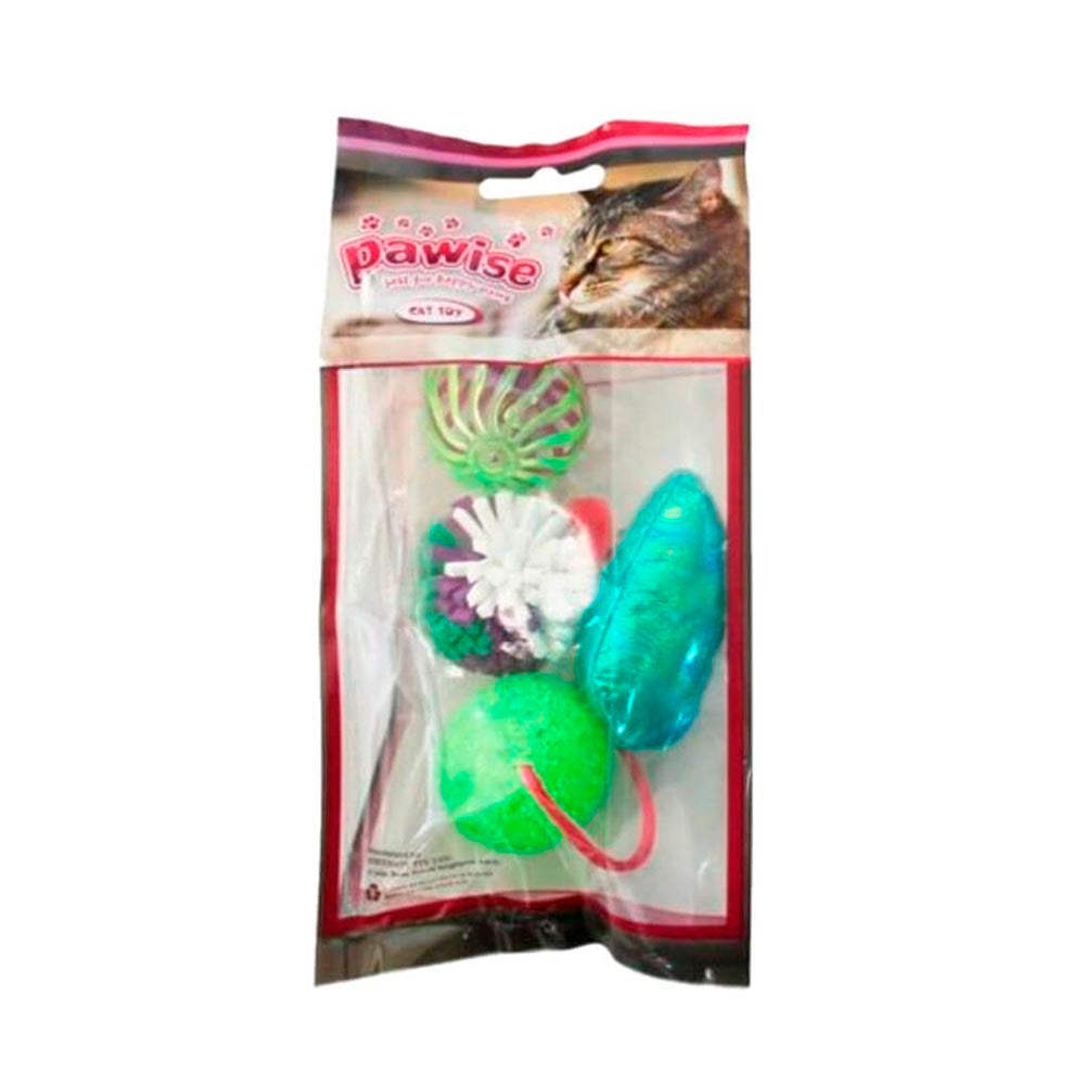 Pawise Set 4 Juguetes Gatos