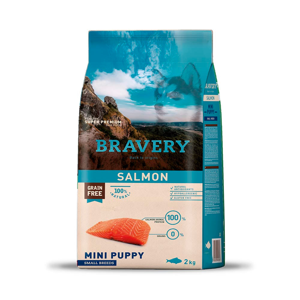 Bravery Puppy Salmon Small 2 Kg