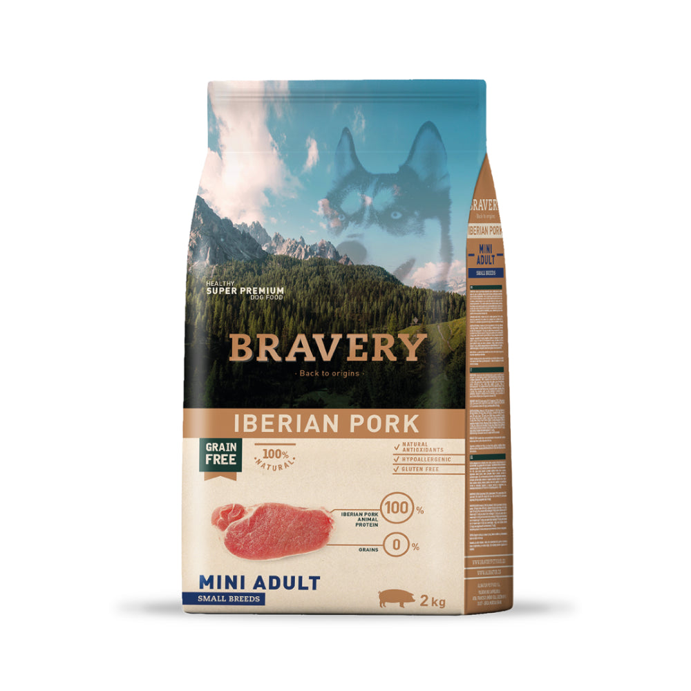 Bravery Adultos Iberian Pork Small 2 Kg
