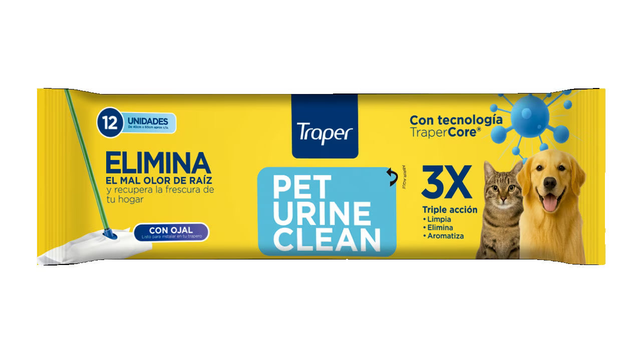 TRAPERO PET URINE TRAPER 12 UNIDADES