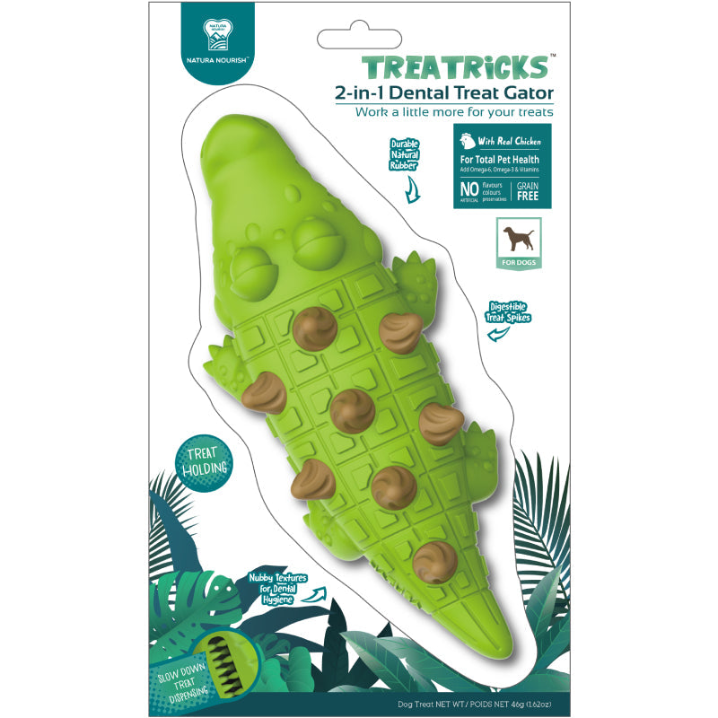 Pet Treat 2 En 1 Dental Cocodrilo Sabor Pollo