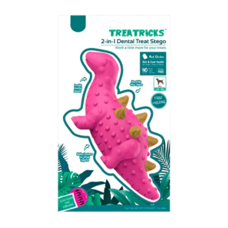 Pet Treat 2 En 1 Dental Estegosaurio Sabor Pollo
