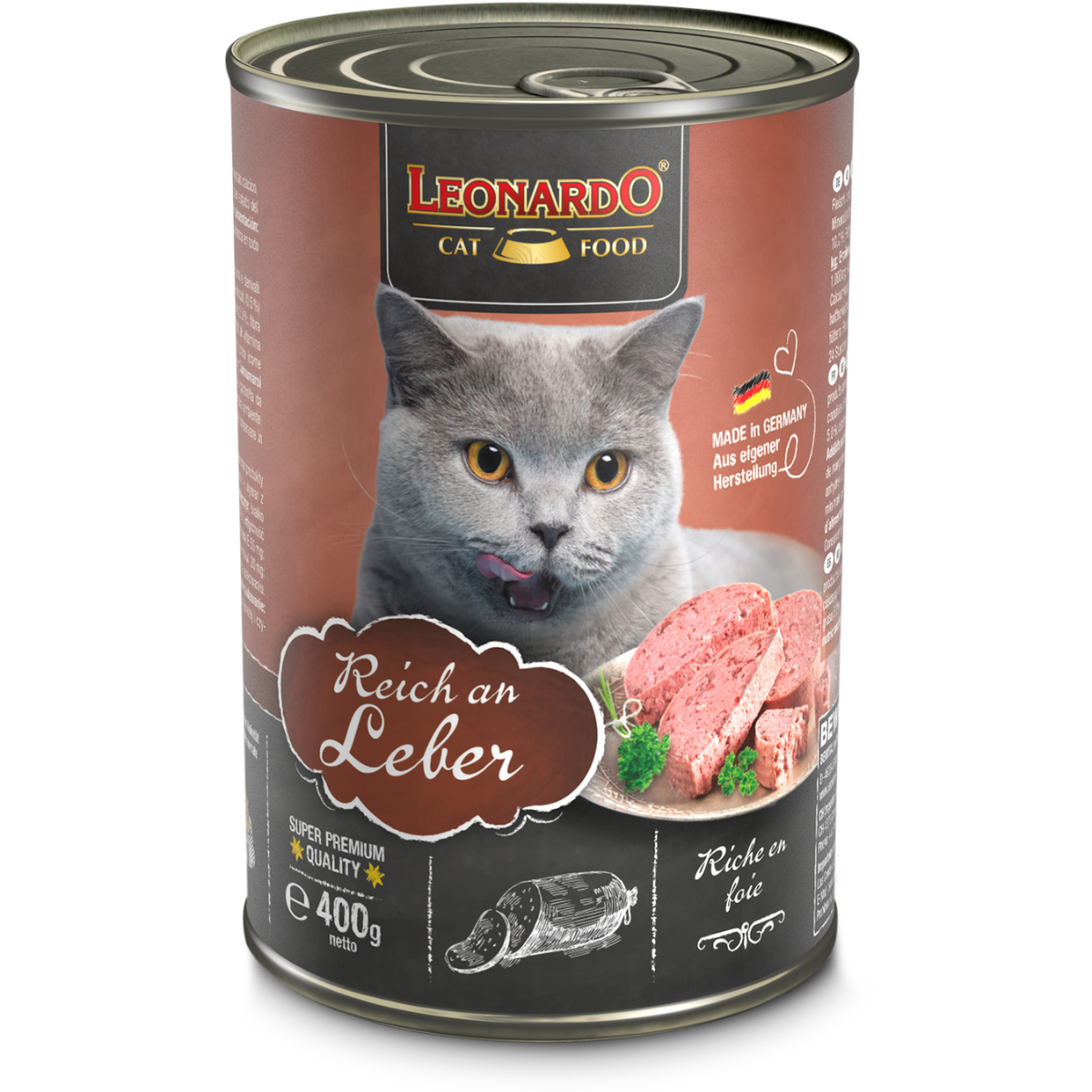 Lata Leonardo Higado 400 Grs