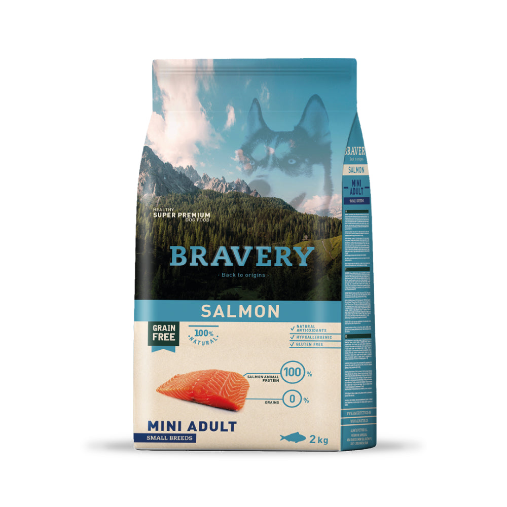 Bravery Mini Adultos Salmon Small 2 Kg