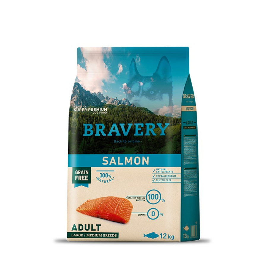 Bravery Adultos Salmon Medium/Large 12 Kg