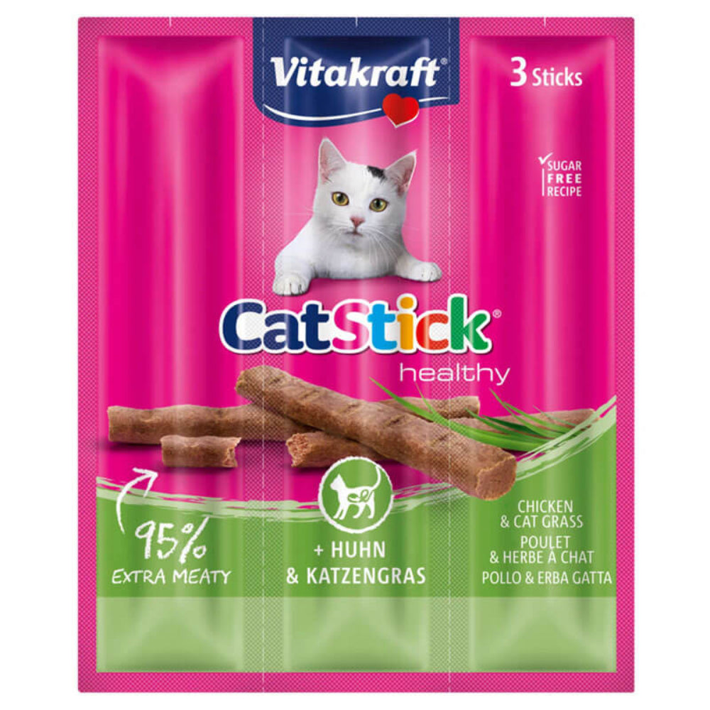 Snack Vitakraft Cat Stick Pollo y Grass