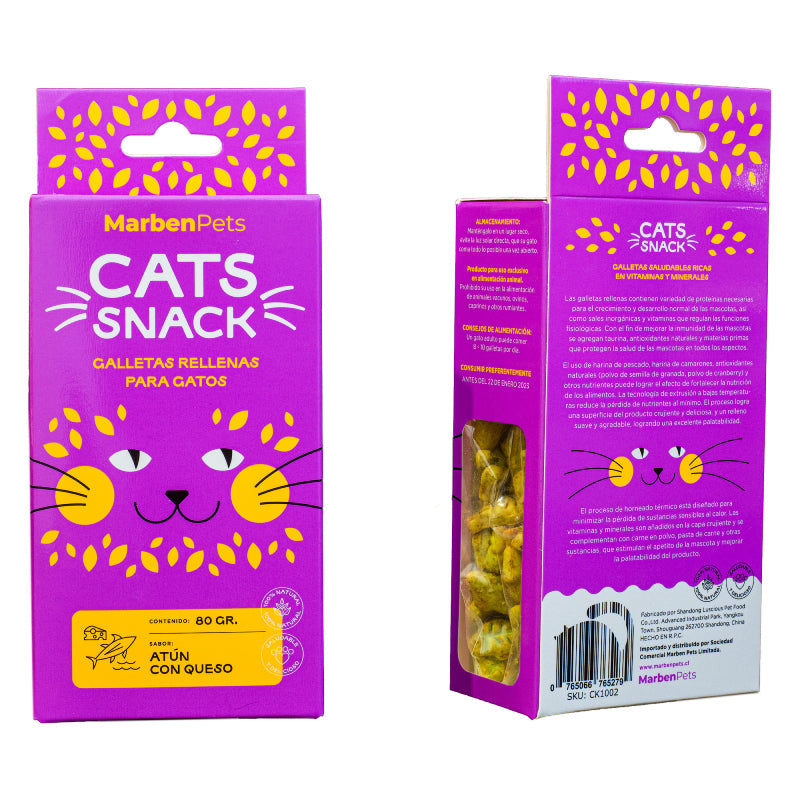 Cats Galletas Hierba Gatera Atún y Queso 80 Gr