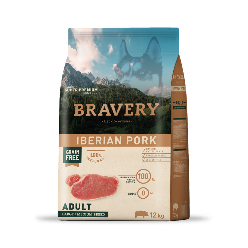 Bravery Adultos Iberian Pork Medium/Large