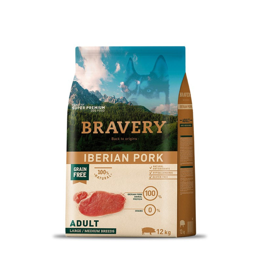 Bravery Adultos Iberian Pork Medium/Large