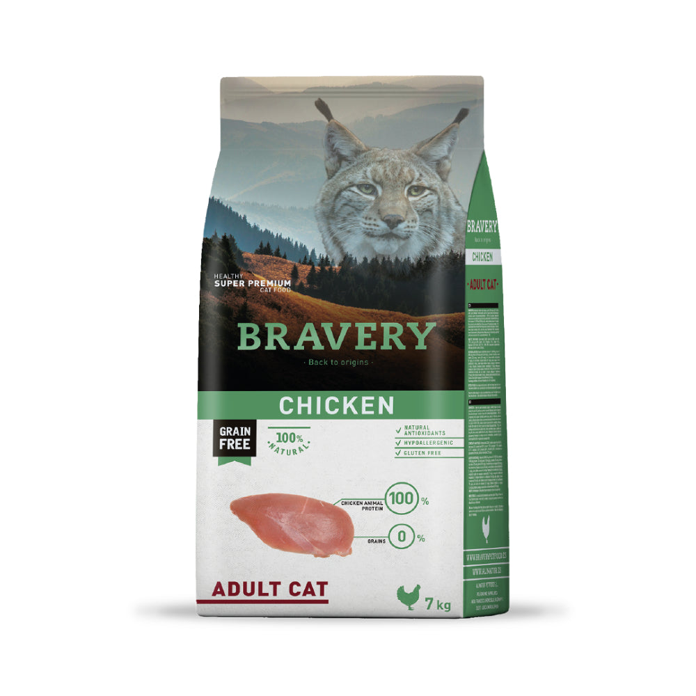 Bravery Gatos Adultos Chicken 7 Kg