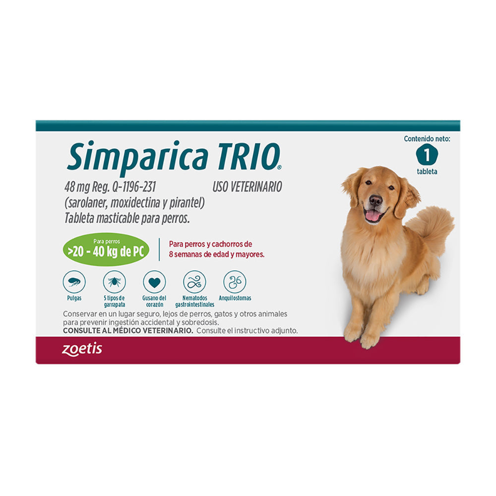Simparica Trio 20-40 Kg