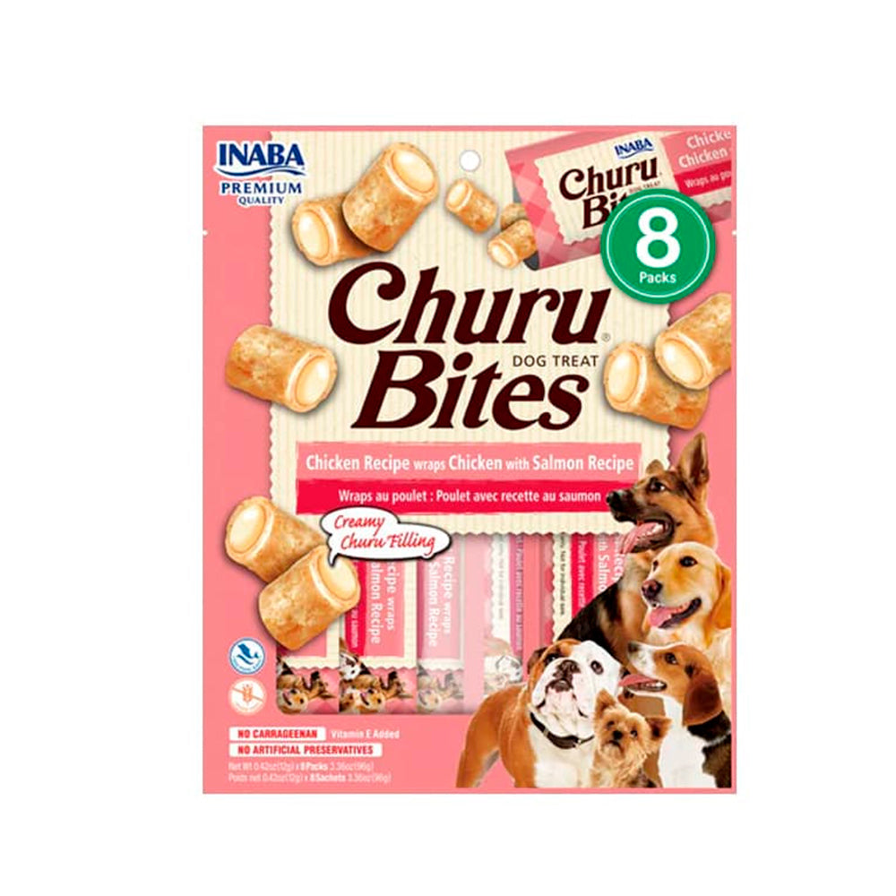 Churu Bites Perros 8P Pollo y Salmón