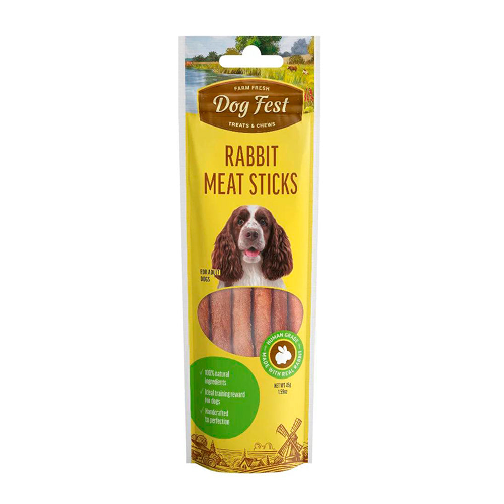 Dog Fest Stick De Carne De Conejo 45 Gr