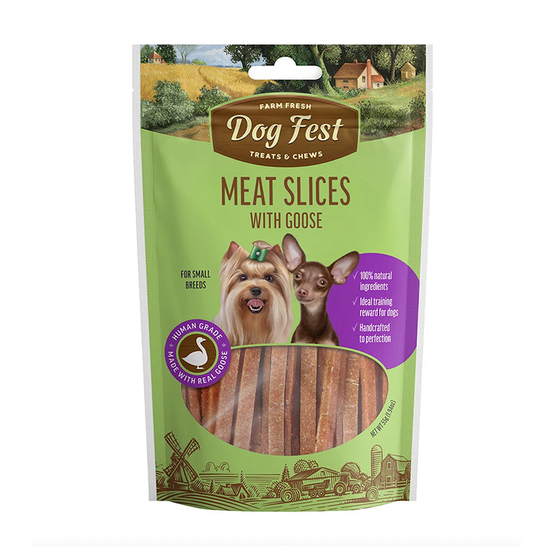 Dog Fest Laminas De Carne De Pato y Ganso 55 Gr