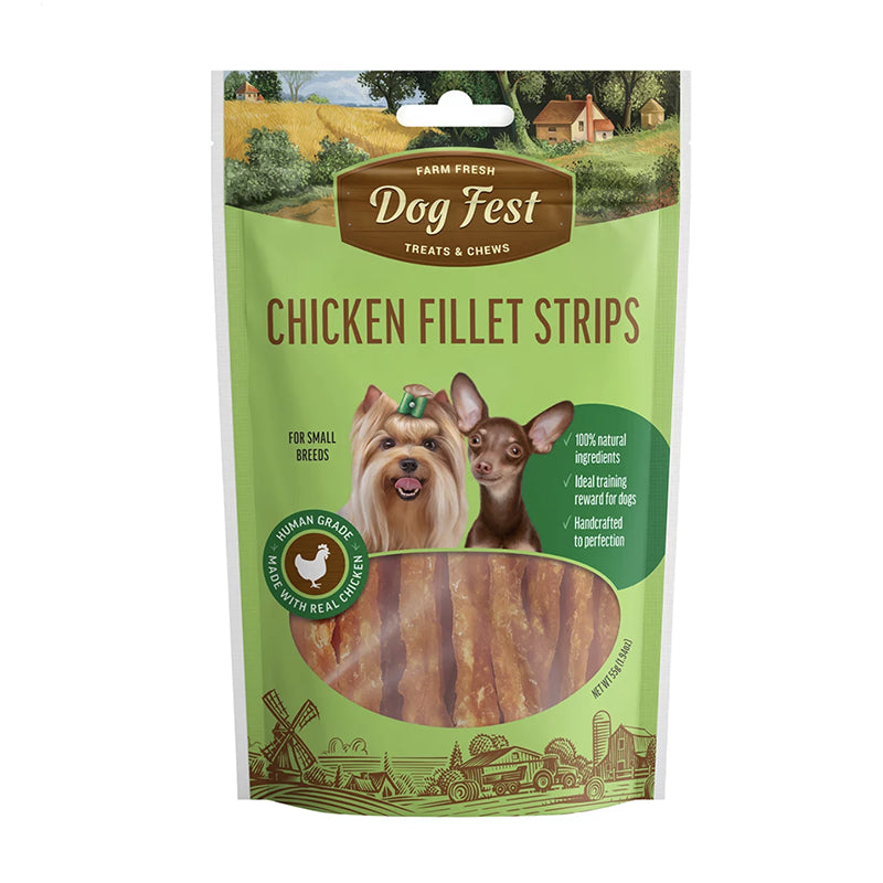 Dog Fest Barras De Pollo 55 Gr