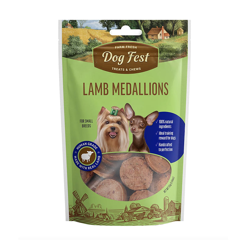 Dog Fest Medallones De Cordero 55 Gr