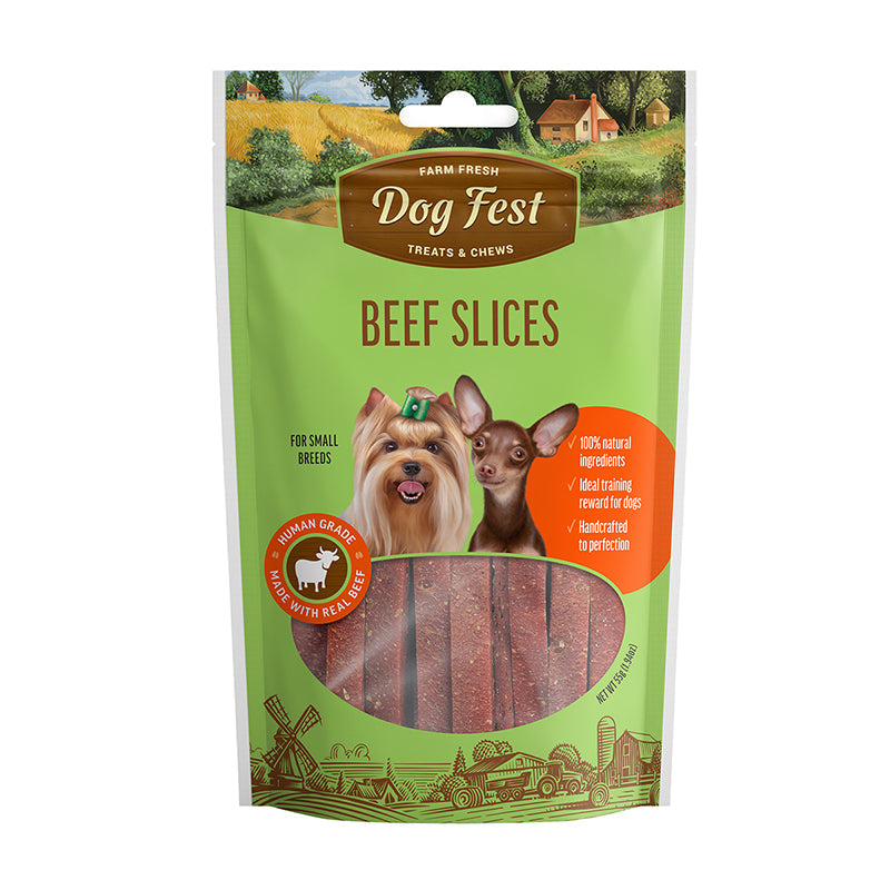 Dog Fest Laminas De Carne 55 Gr
