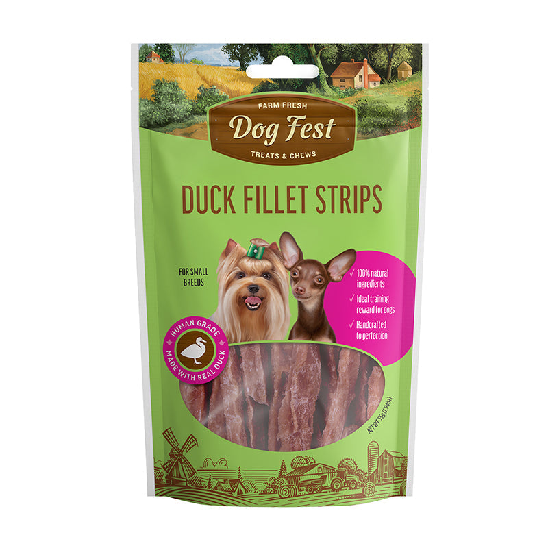 Dog Fest Barras De Filete De Pato 55 Gr